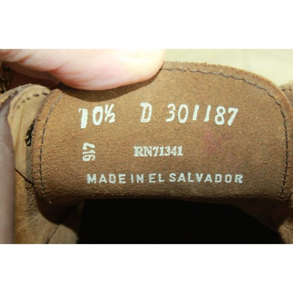 LL Bean Brown Leather Lace Up High Top Casual Oxford Shoes Size 10.5 D - Picture 8 of 9